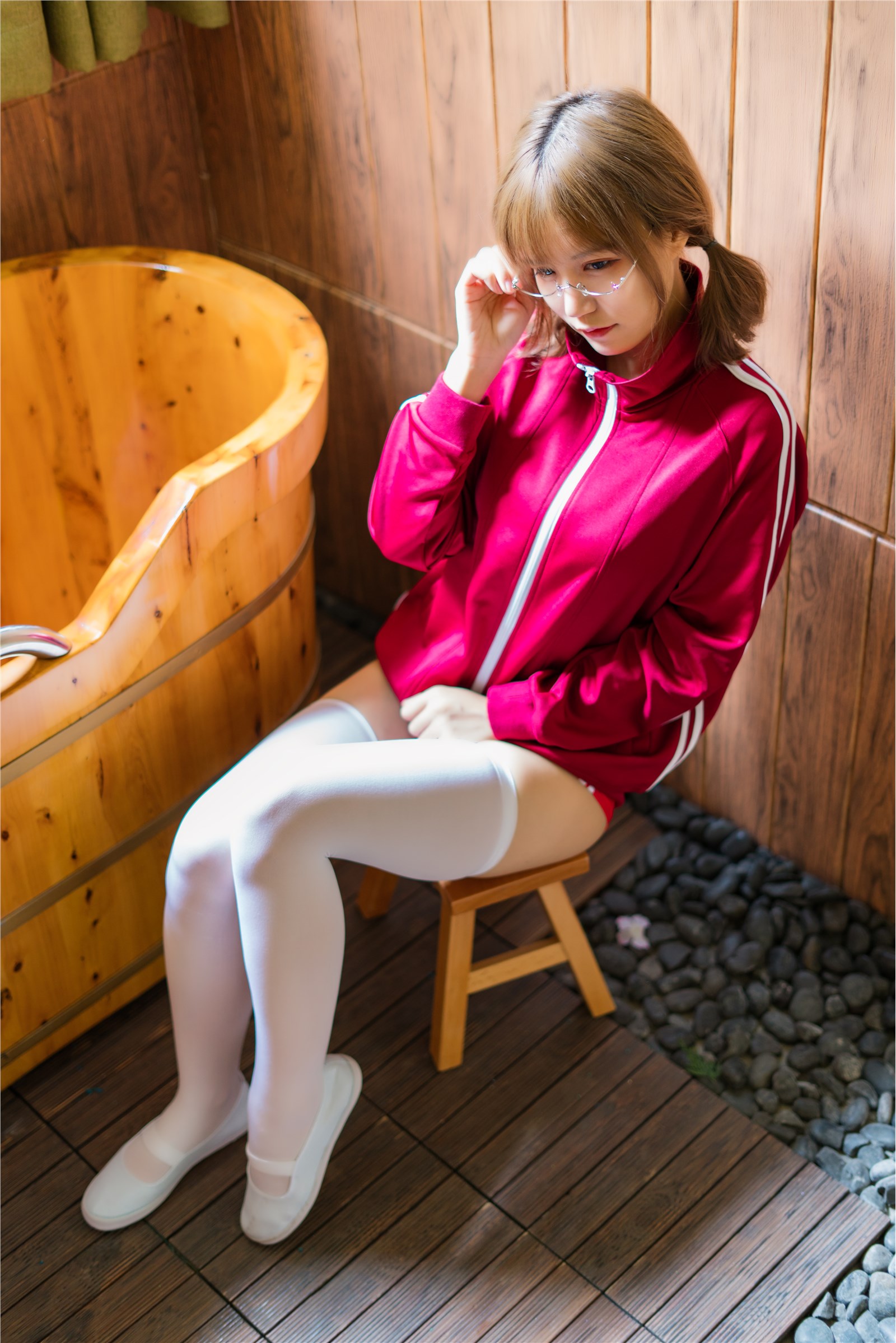 Chiyo Ogura w NO.005 Red gymnastics jacket(5)